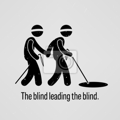 Cego guiando outro cego