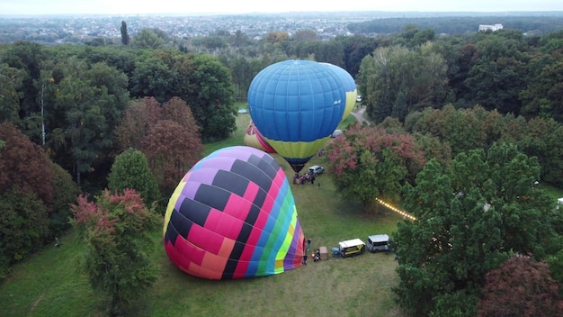 Inflando balões